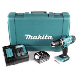 Perceuse à percussion 18V (2x1,5 Ah) dans un coffret avec accessoires - MAKITA DHP453SYX1