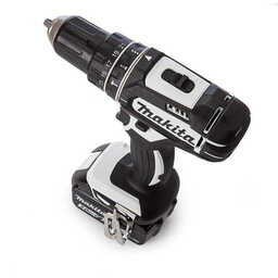 Perceuse visseuse à percussion 18 V Li-Ion série White (2x3,0 Ah) dans Makpac - MAKITA DHP482RFWJ