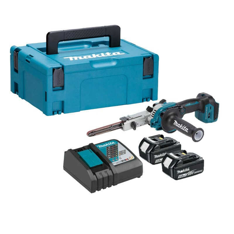 Ponceuse à Bande Sans Fil Compatible Batterie Makita 18V - 6 Vitesses, Bande 330x10mm | Pour Bois Métal Polissage