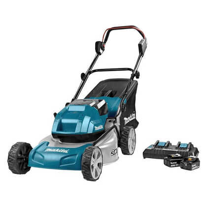 Tondeuse à gazon 36V (2x5,0 Ah) largeur de 46 cm - MAKITA DLM460PT2