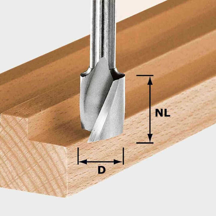 Fraises à rainurer hélicoïdale HS Spi S8 D8/19 - FESTOOL 490945