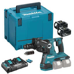 Perfo-burineur SDS-Plus 18V BL (2x6,0 Ah) avec module bluetooth - MAKITA DHR28G2JU