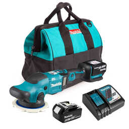 Polisseuse 18V Li-Ion (2x5,0 Ah) moteur Brushless MAKITA DPO600RTE