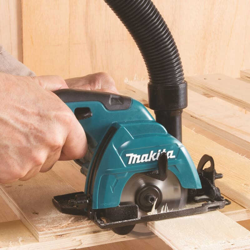 Makita HS301DZ Scie Circulaire 12V CXT 85 Mm – Ultra Compacte, Sans Batterie, Jet D’Air & Soft Grip