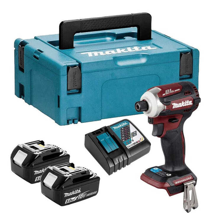 Tournevis à choc rouge 18V Li-Ion en MAKPAC MAKITA DTD171TJAR