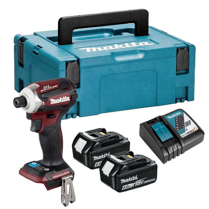 Tournevis à choc rouge 18V Li-Ion en MAKPAC MAKITA DTD171GJAR