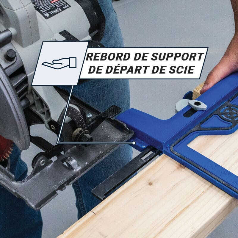Guide De Base Réglable Kioball Pour Scie Circulaire – Pince De Positionnement Précis Pour Coupe Et Fraisage Du Bois