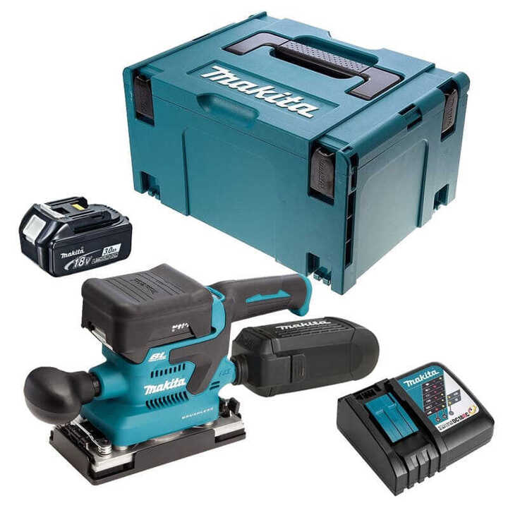 Ponceuse vibrante 18V Li-Ion 93x185 mm (2x3,0 Ah) MAKITA DBO380RFJ