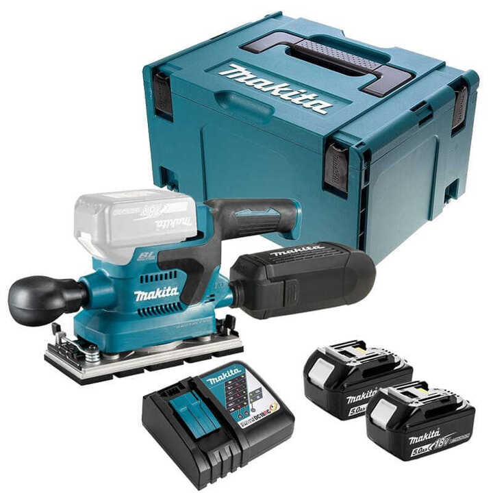 Ponceuse vibrante 18V Li-Ion 93x185 mm (2x4,0 Ah) MAKITA DBO380RMJ