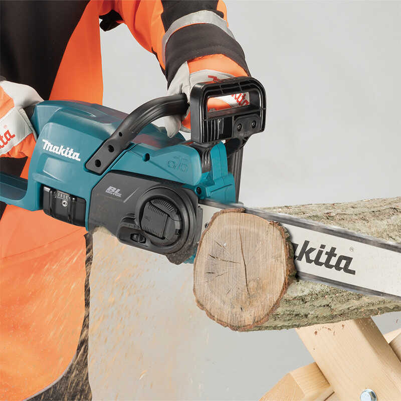 Barre De Guidage 40 Cm + 4 Chaînes 3/8" 57 TG – Compatible Makita DUC353 / DUC353Z – Set Complet Tronçonneuse Batterie