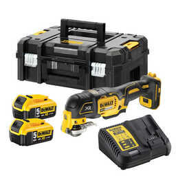 Multi cutter 18V XR (2x5,0 Ah) en coffret T-STAK - DEWALT DCS356P2-QW