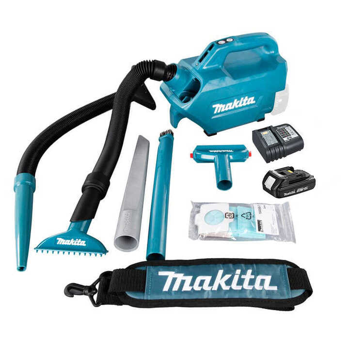 Aspirateur 18V avec chargeur rapide et batterie 3.0 Ah MAKITA DCL184RF