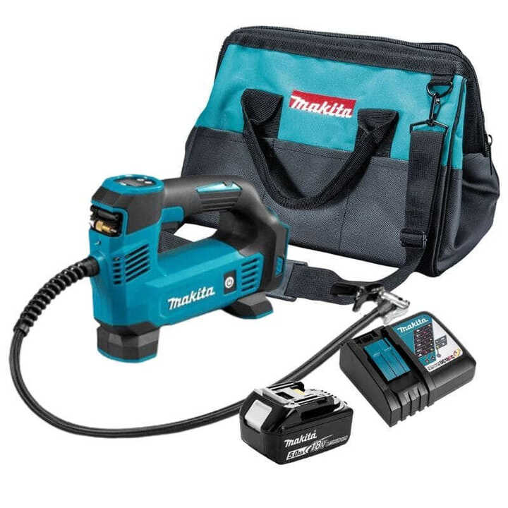 Gonfleur 18V dans un sac + chargeur + 1X5.0Ah - MAKITA DLXCBO057