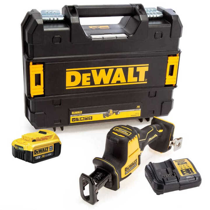 Scie Sabre Compacte  XR 18V avec batterie en Coffret TSTAK - Dewalt DCS369M2-QW