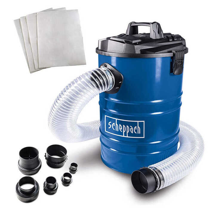 Scheppach - Aspirateur D'atelier DC100 - 65 Litres, 1200W, Débit 215 M³/h - Avec Tuyau 2m, Adaptateurs