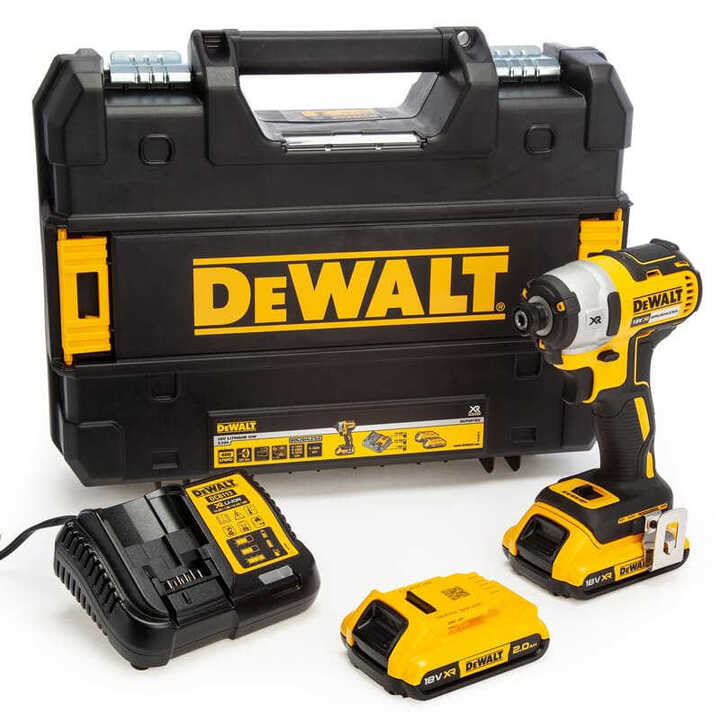 Visseuse à chocs 18V XR Brushless (2x 2,0Ah) coffret TSTAK DEWALT DCF887D2