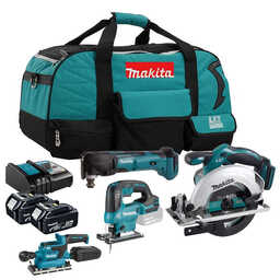 Combopack 4 outils LXT 18V (2x5,0 Ah) - MAKITA DLX4176TX1