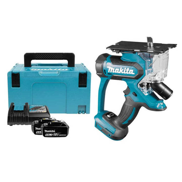Scie à plaque de plâtre 18V LXT (2x5,0 Ah) en MAKPAC MAKITA DSD180RTJ