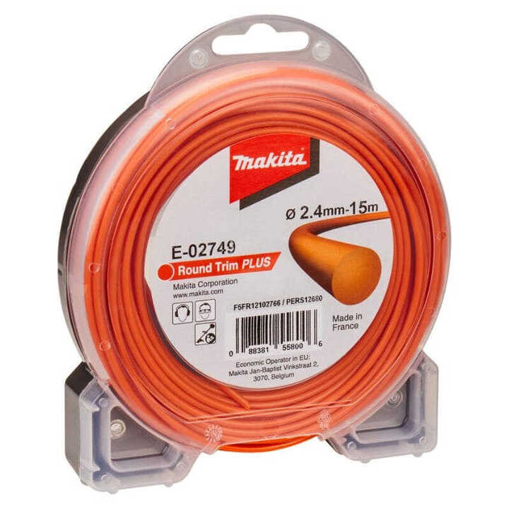 Bobine de fil rond "Round Trim" Ø2 mm longueur 15 m MAKITA E-02705