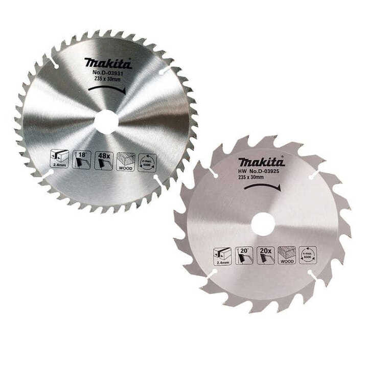 Lames carbure ''Specialized'' Ø136 pour bois  - MAKITA B-33532