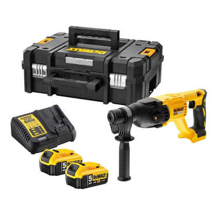 Perforateur-burineur SDS-Plus 18V (2x5,0 Ah) en TSTAK - DEWALT DCH133P2T 