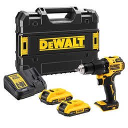 Perceuse à percussion 18V (2x4,0 Ah) en coffret - DEWALT DCD709D2T-QW