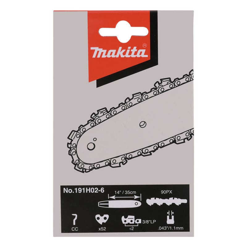 2 Chaînes Pour Tronçonneuse Makita UC 3520A - Longueur De Coupe 35 Cm - 3/8-1.1-52 - Neuf