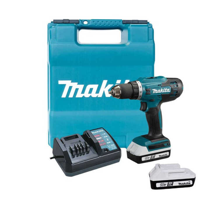 Perceuse-visseuse sans-fil 18V (2x 1.5 Ah) avec mallette - MAKITA DF488D002