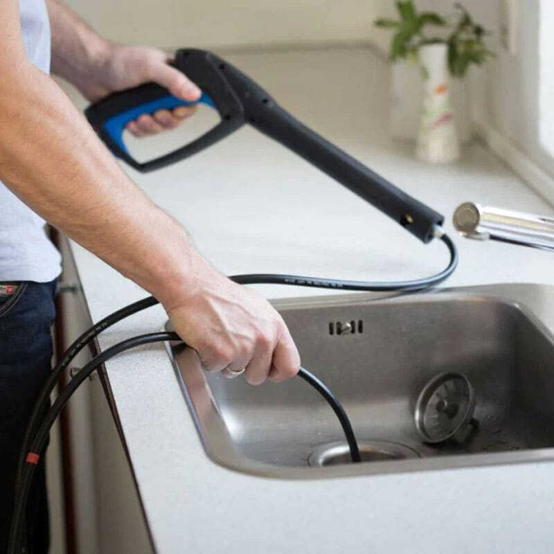 Black+Decker Déboucheur De Canalisation 16 M – Accessoire Nettoyeur Haute Pression Pour Tuyaux Bouchés Et Évacuations