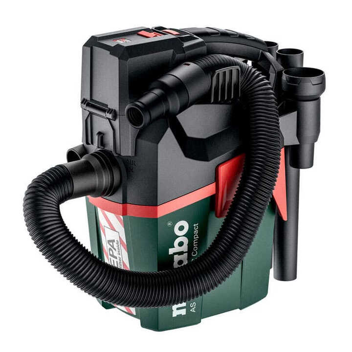 Aspirateur compact 18V 6L (Produit seul) AS 18 L PC COMPACT METABO 602028850