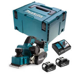 Rabot 18V LXT 82 mm (2x5 Ah) en MAKPAC - MAKITA DKP181RTJ