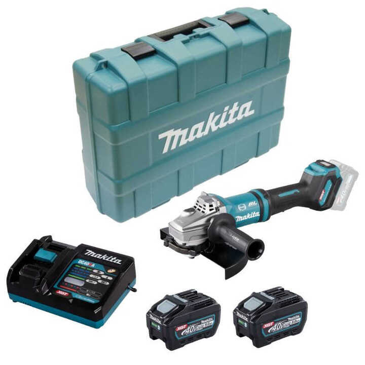Meuleuse 40V Max Li-ion Ø230 mm (2x5.0) en valise - MAKITA GA038GT201