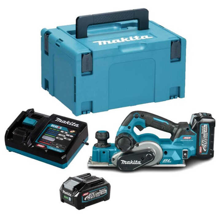 Rabot 40V XGT Max 82mm (Solo) avec émetteur AWS - MAKITA KP001GZ01