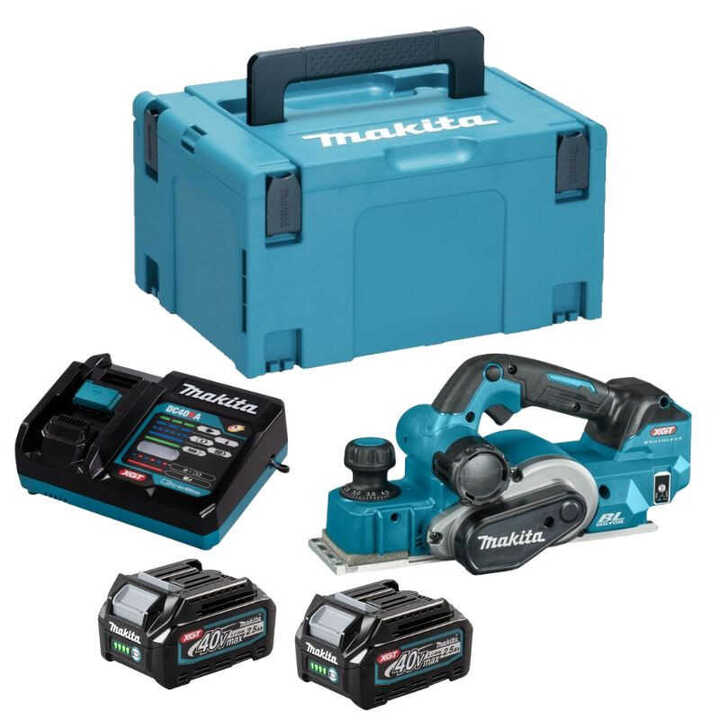 Rabot 40V XGT Max 82mm (Solo) avec émetteur AWS - MAKITA KP001GZ01