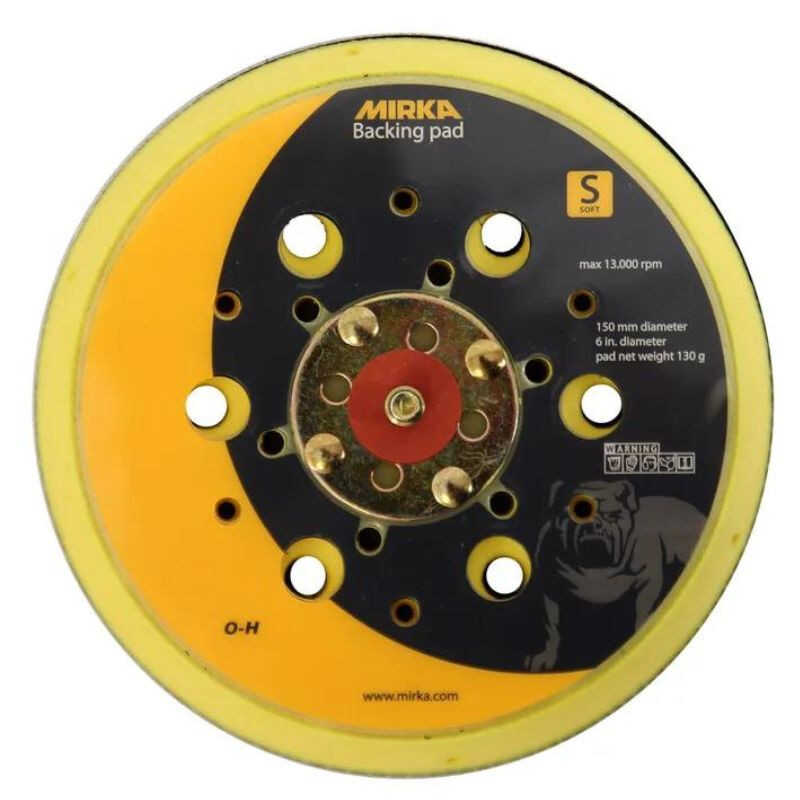 MIRKA Abranet Plateau De Ponçage 125 Mm 5/16 Velcro 28 Trous - Disque Dur 1 Pièce