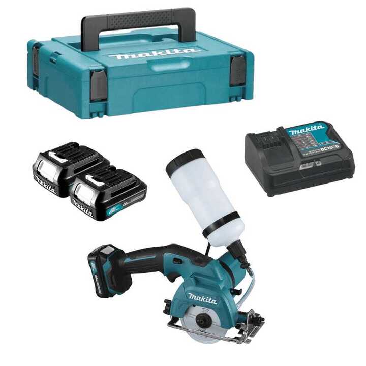 Scie à diamant 10,8V CXT (2x 2,0Ah) Li-Ion + coffret MAKPAC - MAKITA CC301DSAE