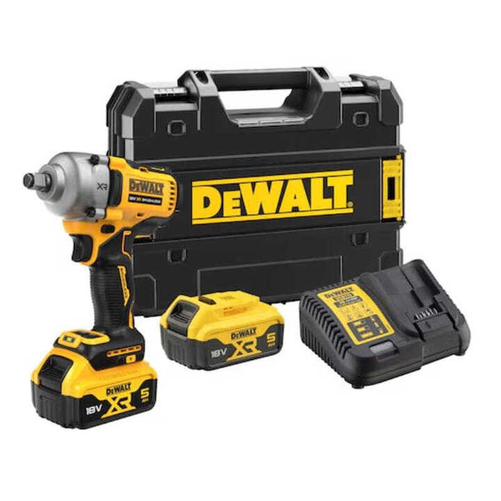Boulonneuse à chocs XR 812Nm 1/2 XR (2x5 Ah) en TSTAK - DEWALT DCF891P2T-QW