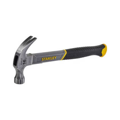 Marteau arrache clou manche fibre de verre 450G -STANLEY STHT0-51309