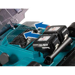 Tondeuse 36V 43 cm (2x5,0 Ah) avec chargeur double rapide MAKITA DLM432PT2