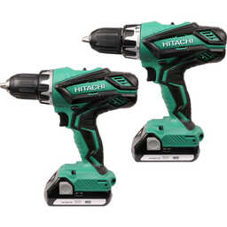 Combopack Perceuse Visseuse + Perceuse à percussion 18V (2x 1,5Ah) Li-ion - HIKOKI KC18DGL/JB