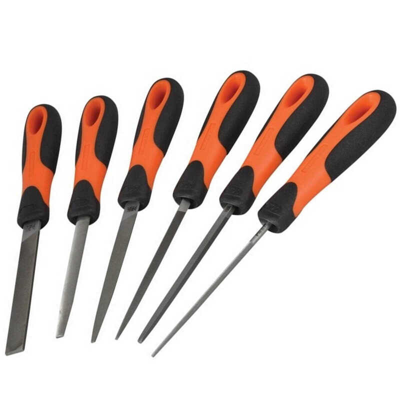 Jeu De 6 Limes Douces Bahco 16 Cm – Précision Horlogerie, Orfèvrerie, Gravure, Avec Étui Plastique