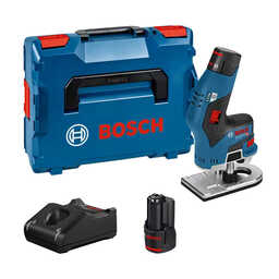 Affleureuse 12V (2x3.0 Ah) dans coffret L-Boxx - BOSCH 06016B0000