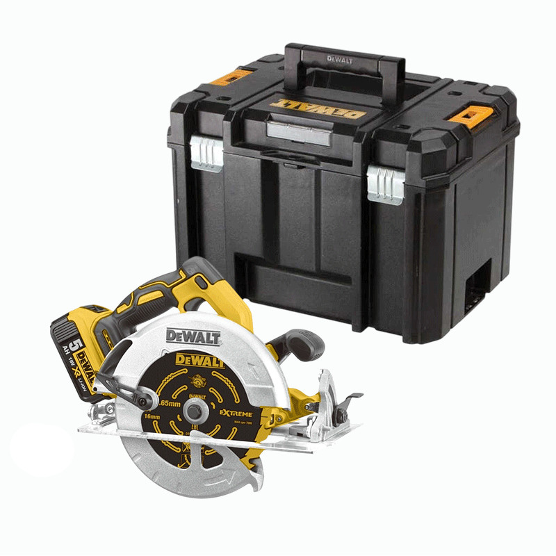 Scie Circulaire Sans Fil DeWalt DCS570N - 18V Brushless, Lame 184mm, Jaune/noir
