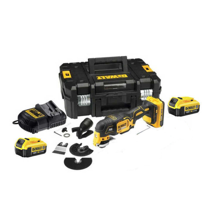 Outil multifonctions 18v (2x4,0 Ah) 32 accessoires en TSTAK Dewalt Dcs355m2