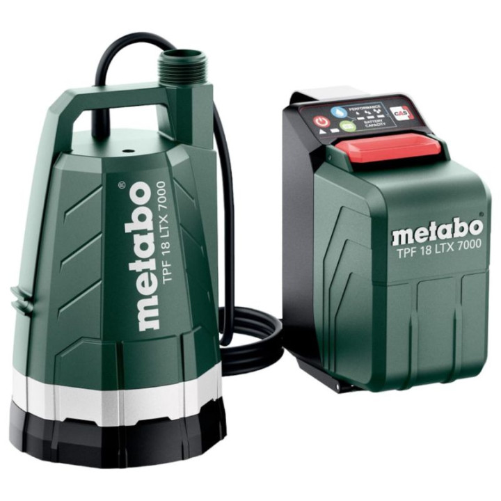 Pompe immergée sans fil 18V 7000 l/h- METABO 601748850