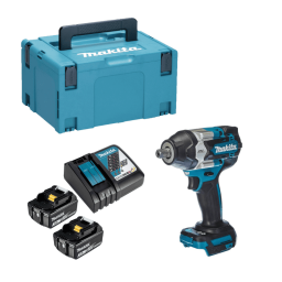 Boulonneuse à chocs 700Nm 1/2 (2x5.0Ah) en Makpac - MAKITA DTW701RTJ