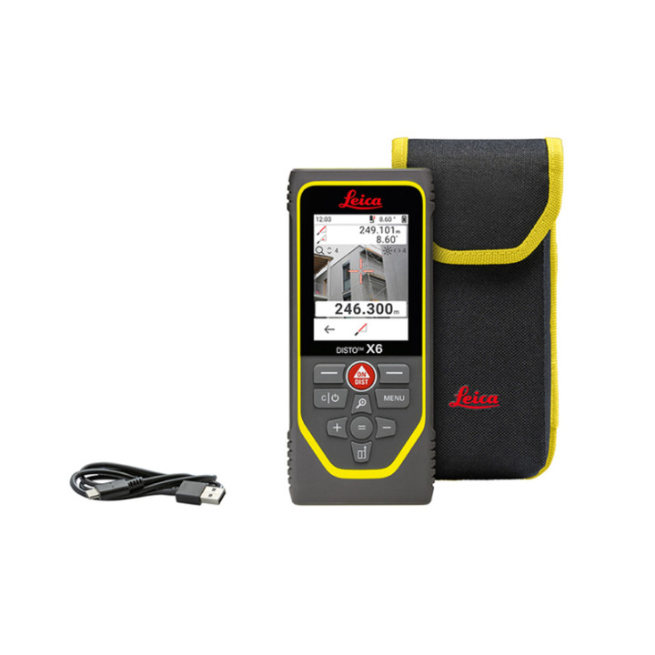 Télémètre laser Disto X6 250 m dans pochette - LEICA 950909