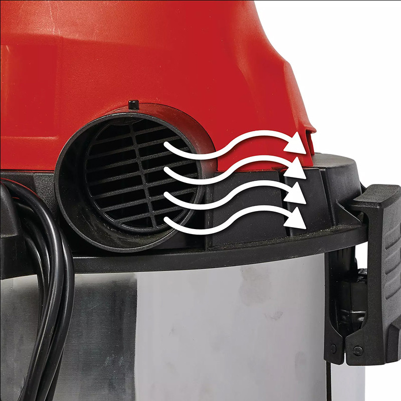Aspirateur Eaux Et Poussières Einhell TC-VC 3055 S - 950W, 190 Mbar, Cuve Inox 30L, Avec Accessoires - 8