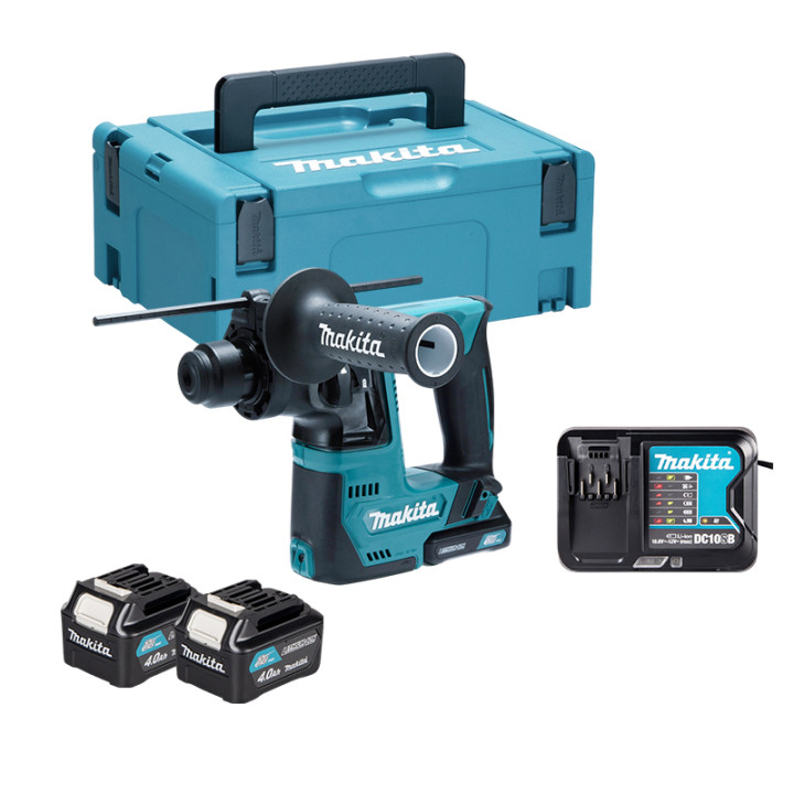 Perforateur 12V SDS-PLUS 1J (2x4.0 Ah) en Makpac - MAKITA HR140DSMJ