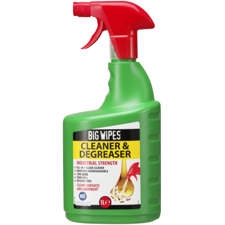 Spray nettoyant dégraissant biodégradable - BIG WIPES BI004010